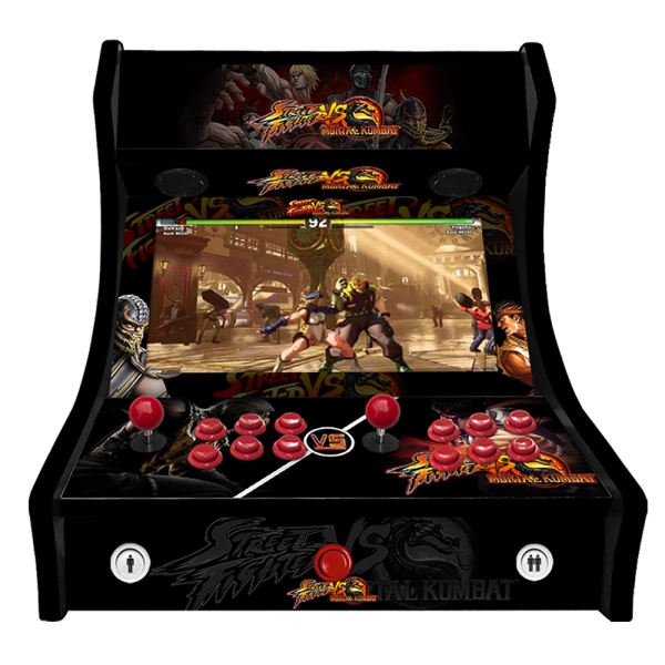 2 Player Bartop Arcade Machine -  Street Fighter vs Mortal Kombat v1